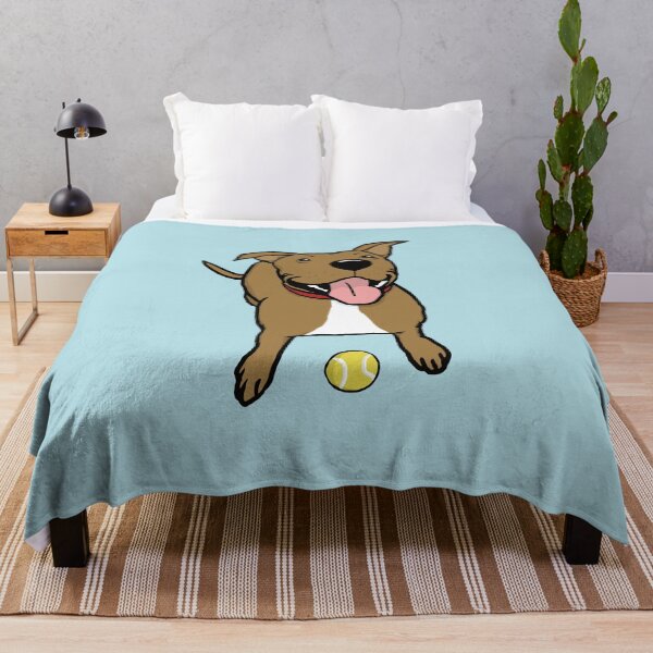 Item preview, Happy Brown Dog with Tennis Ball | Cute Cartoon Canine designed and sold by Jenn Inashvili.