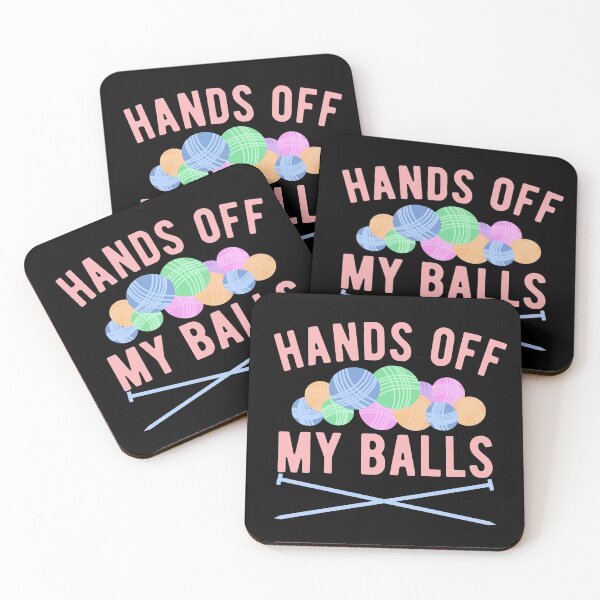 Item preview, Funny Hands off My Balls of Yarn - Knitting Gift - Knitters designed and sold by Dan66.