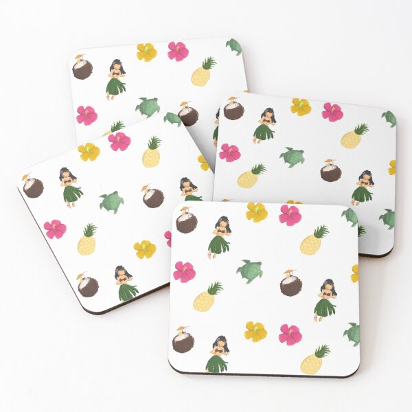 Item preview, Hawaiian vacation inspiration flower hibiscus hula turtle pineapple coconut hawaii aloha designed and sold by Bachoochi.