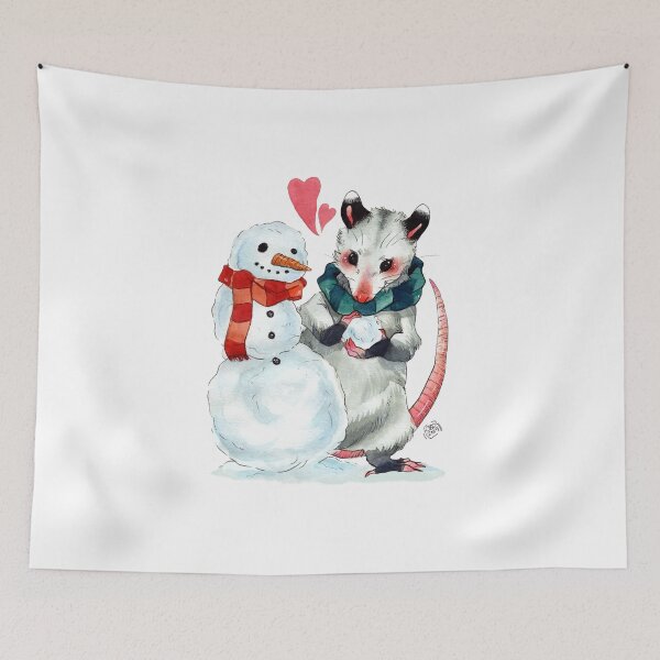 Item preview, Snowy Pal Opossum designed and sold by Operatagonist.