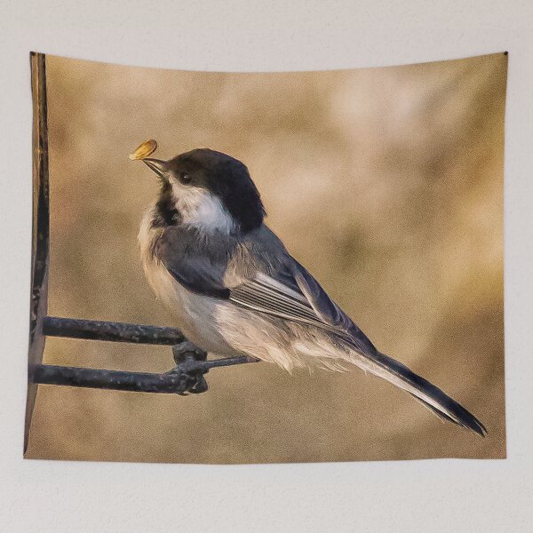 Item preview, Black Capped Chickadee and Seed designed and sold by Yannik Hay.