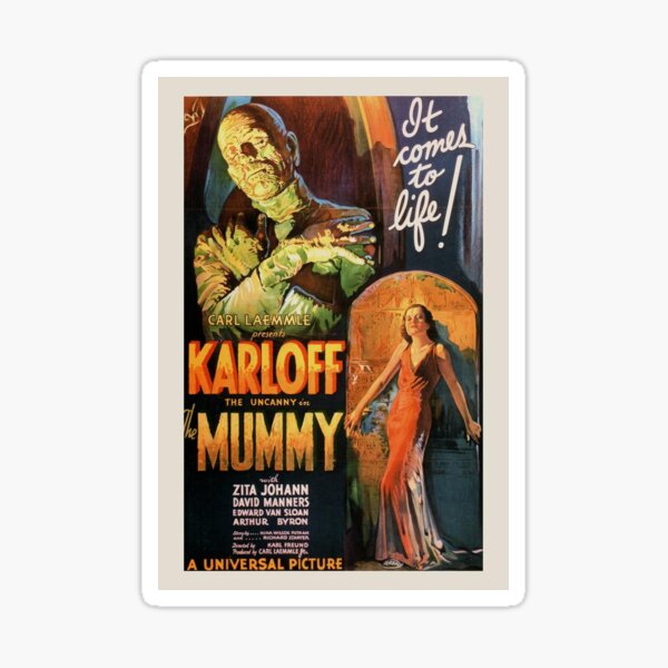 Item preview, Karloff's "Mummy" designed and sold by Sully Johnstone.