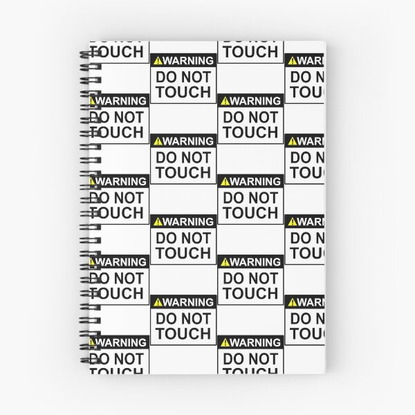 Item preview, Warning do not touch sign designed and sold by SumoShark.