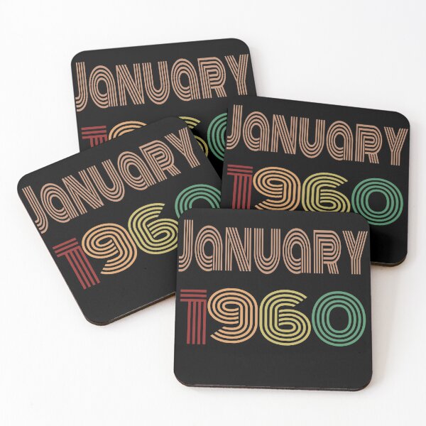 Item preview, Happy 60th Birthday, Happy sixties Birthday, born in January 1960 designed and sold by marosharaf.