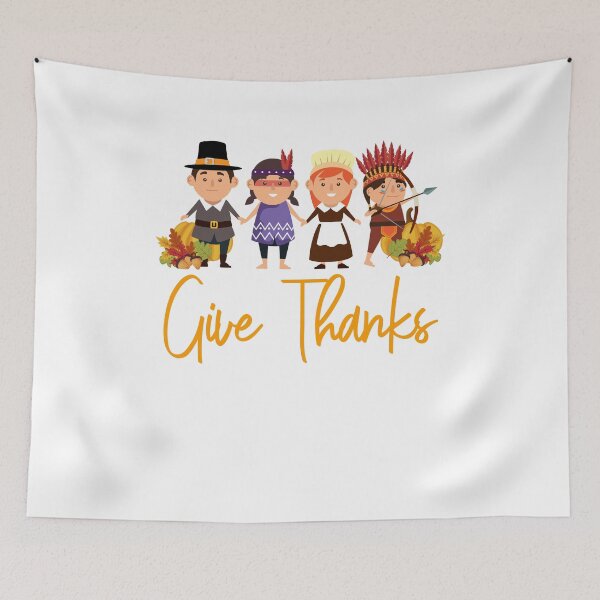Item preview, Give Thanks Pilgrim Indian Pumpkin Thanksgiving Party designed and sold by findgreatshirts.