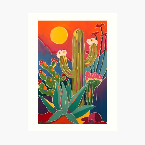 Desert Blossoms Art Print