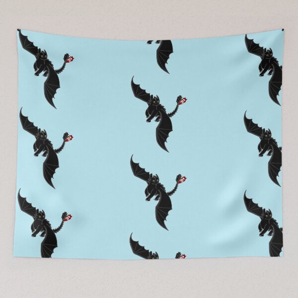 Item preview, Flying Toothless BLUE BACKGROUND designed and sold by dreamdrawer15.