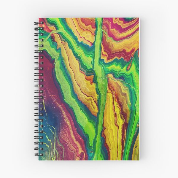 Item preview, Rainbow Acrylic Pour Painting designed and sold by Rammkah.