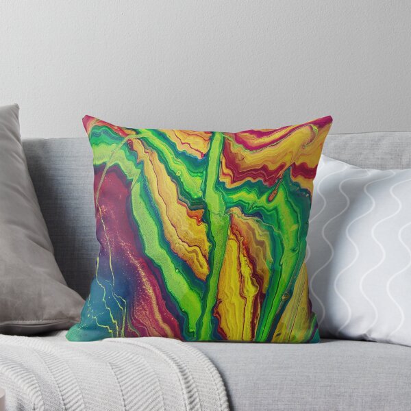 Item preview, Rainbow Acrylic Pour Painting designed and sold by Rammkah.