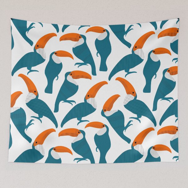 Item preview, Bright Tropical Toucans designed and sold by inkblotcreative.