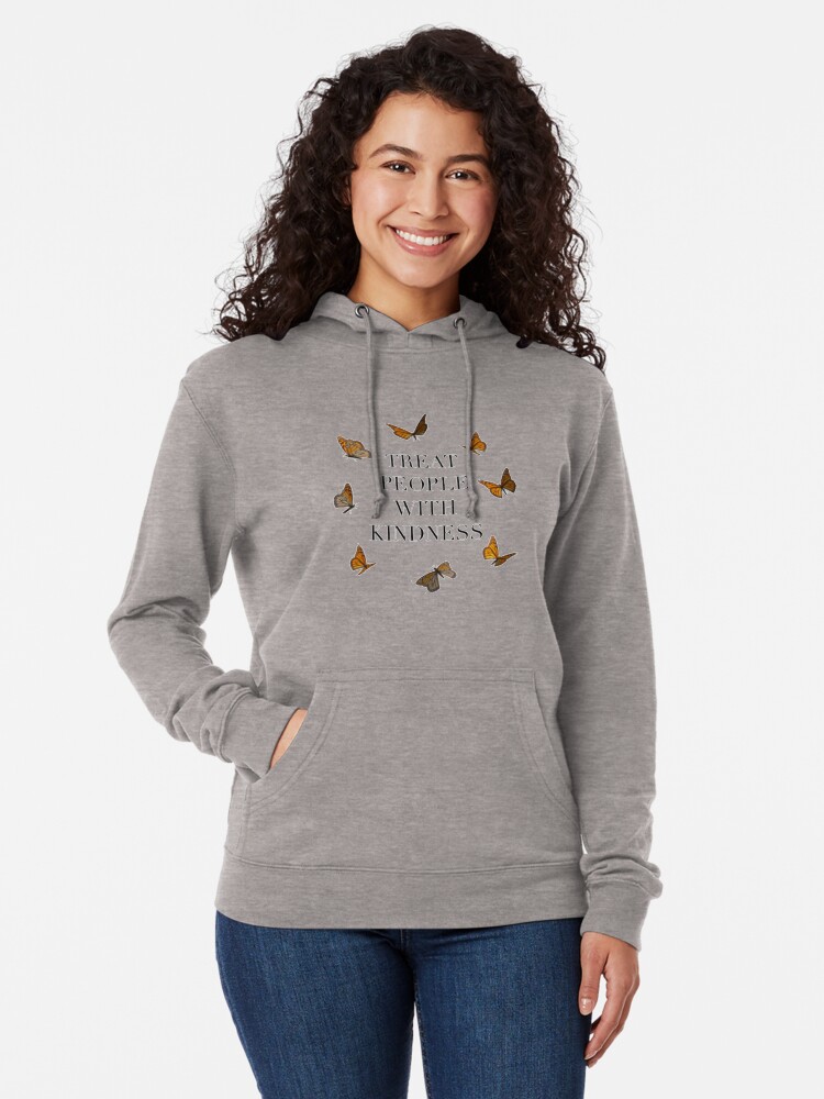 treat people with kindness hoodie grey