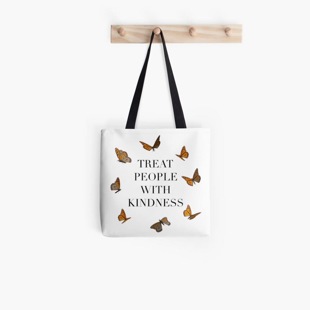 TREAT PEOPLE WITH KINDNESS BUTTERFLIES (HARRY STYLES) Tote Bag