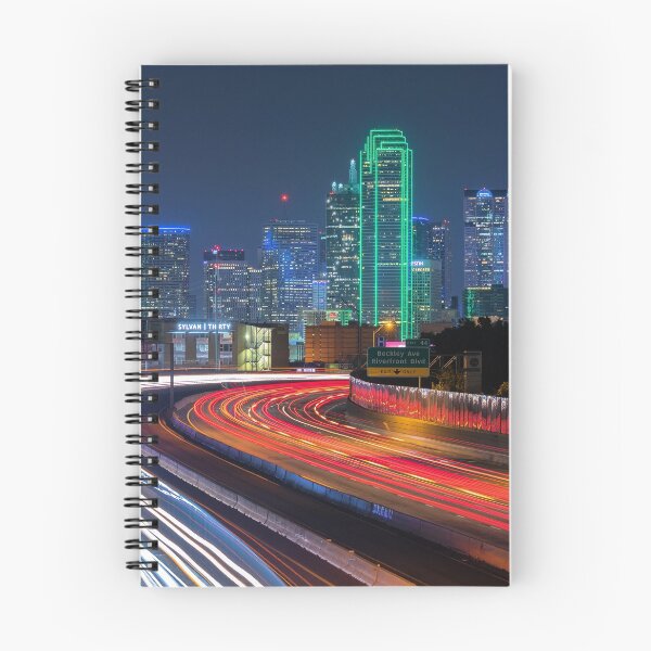 Item preview, Dallas Skyline Light Trails designed and sold by josephhaubert.