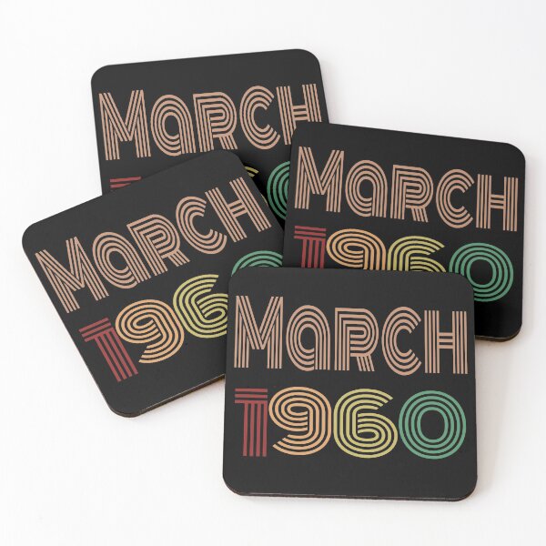 Item preview, Happy 60th Birthday, Happy sixties Birthday, born in March 1960 designed and sold by marosharaf.