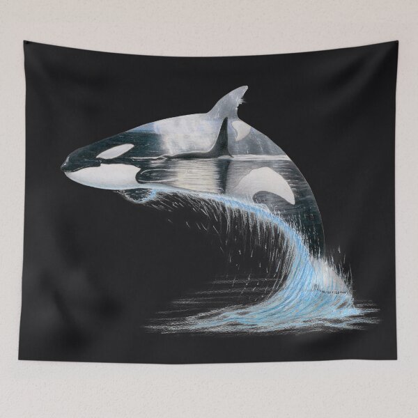 Item preview, Kayla the Killer Whale Silhouette designed and sold by ArtyOrca.