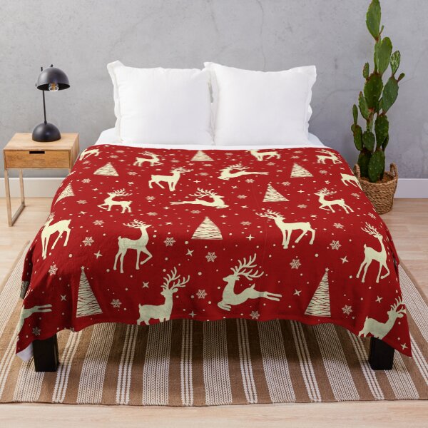 Item preview, Christmas Reindeer Gold Red designed and sold by Color Me F*@k!ng Happy.