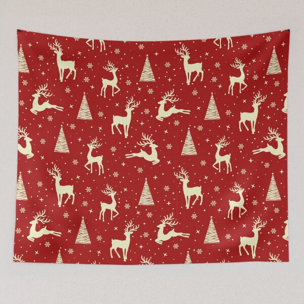 Item preview, Christmas Reindeer Gold Red designed and sold by Color Me F*@k!ng Happy.