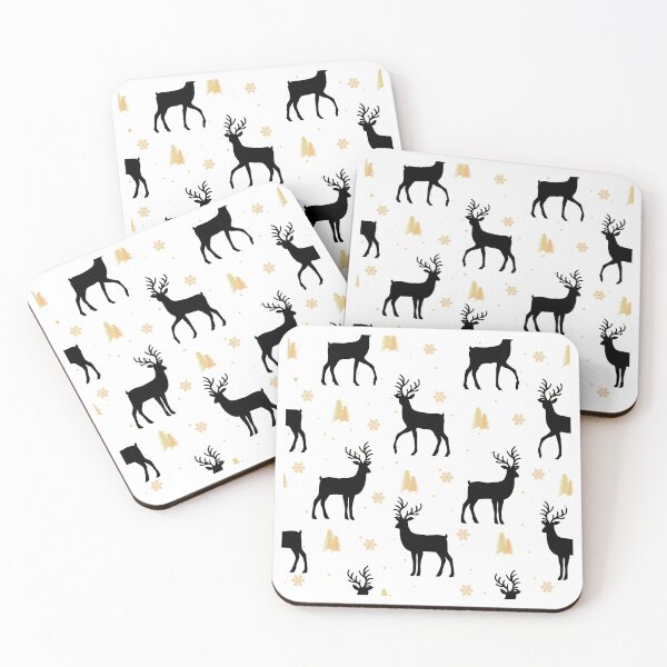 Item preview, Christmas Reindeer Black and White designed and sold by Color Me F*@k!ng Happy.