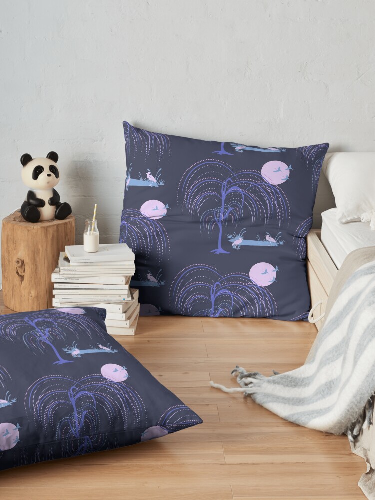 Alternate view of Under the cherry tree Floor Pillow
