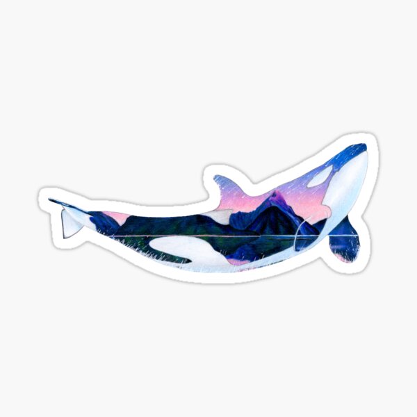 Unna the Killer Whale Silhouette Sticker