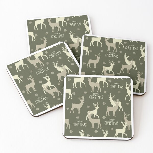 Item preview, Christmas Reindeer Green designed and sold by Color Me F*@k!ng Happy.