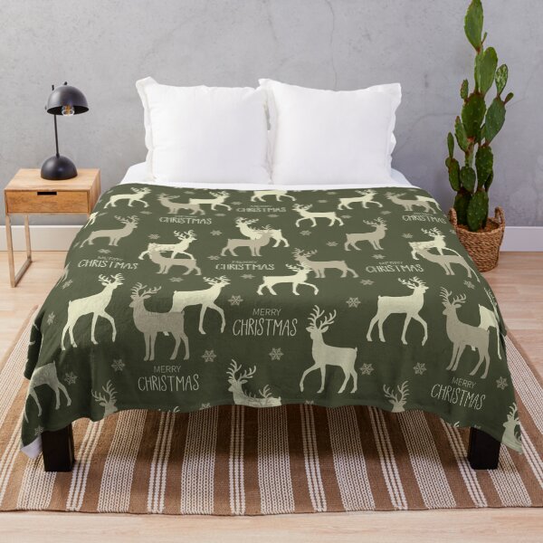Item preview, Christmas Reindeer Green designed and sold by Color Me F*@k!ng Happy.