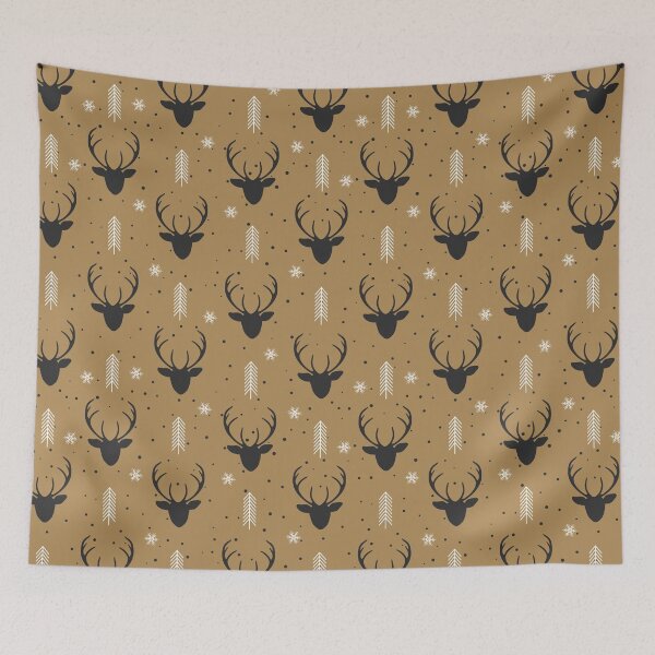 Item preview, Reindeer Head Gold designed and sold by Color Me F*@k!ng Happy.