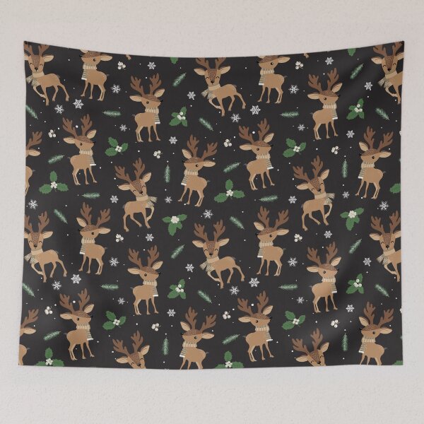 Item preview, Reindeer Fir Black designed and sold by Color Me F*@k!ng Happy.