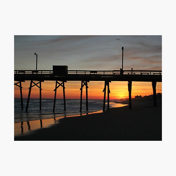 Bogue Inlet Pier at Sunset II Photographic Print