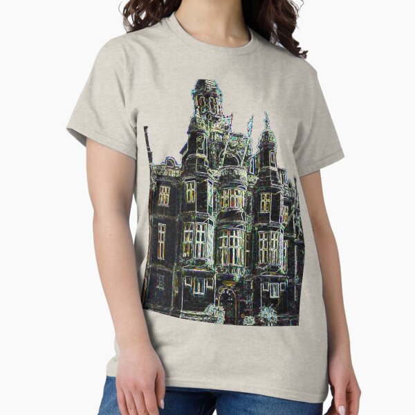 Item preview, Harlaxton Manor in black designed and sold by inavantiCreates.