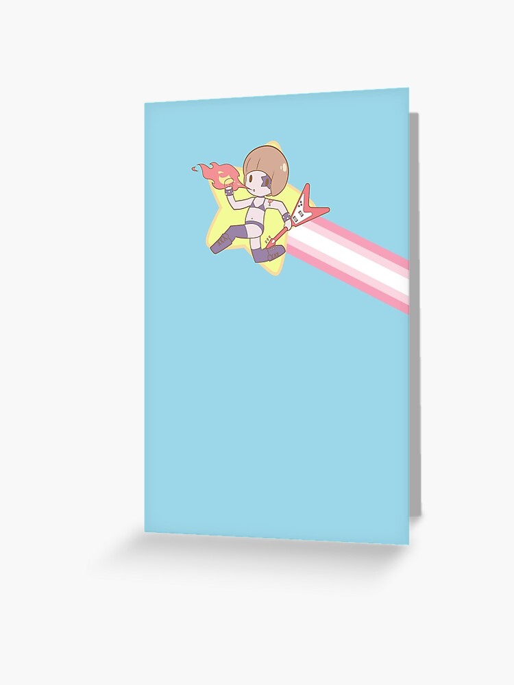 Kill la Kill - Mako Star Jump (Rock 'n Roll) Greeting Card for