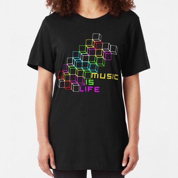 Music Is Life Slim Fit T-Shirt