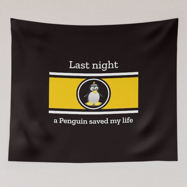Item preview, a penguin saved my life designed and sold by Animalhead.