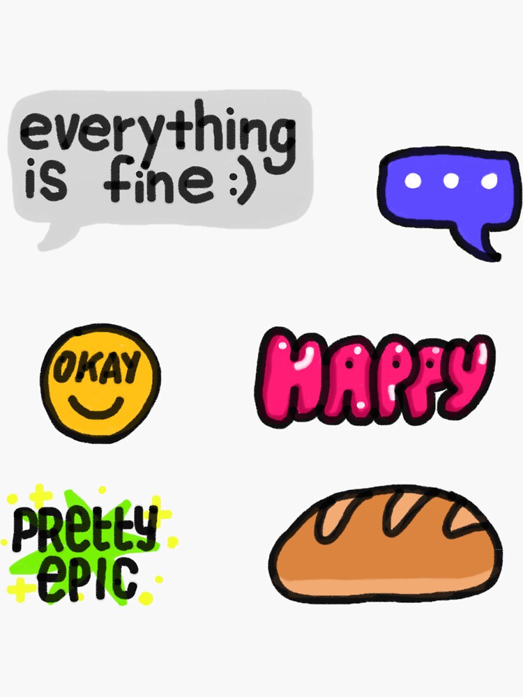 Thumbnail 3 of 3, Sticker, doodle 8 designed and sold by Jimmies.