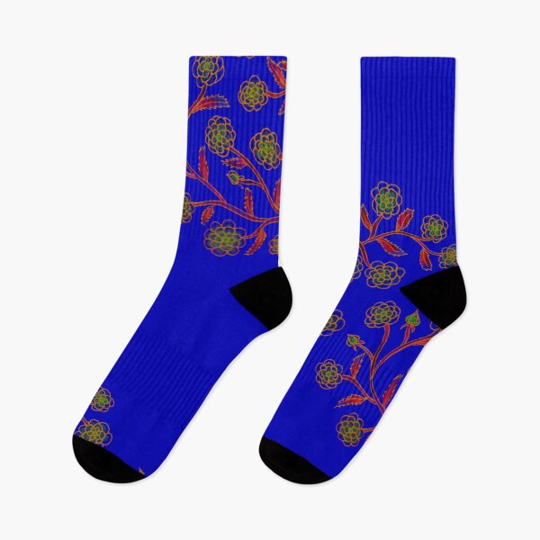 Item preview, Stylized Climbing Roses on Blue Background designed and sold by CarolineLembke.