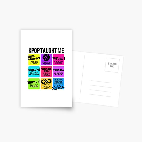 KPOP TAUGHT ME Postcard