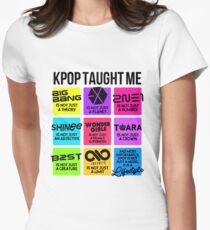KPOP TAUGHT ME Women's Fitted T-Shirt