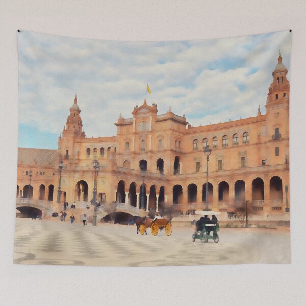 Item preview, Plaza de Espana, Seville designed and sold by AM FineArtPrints.