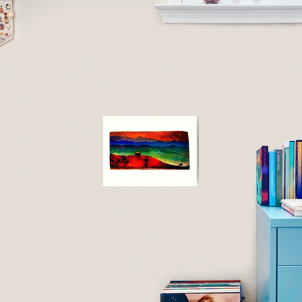 Red Mountains Art Print