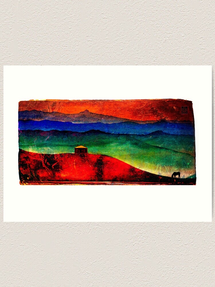 Alternate view of Red Mountains Art Print