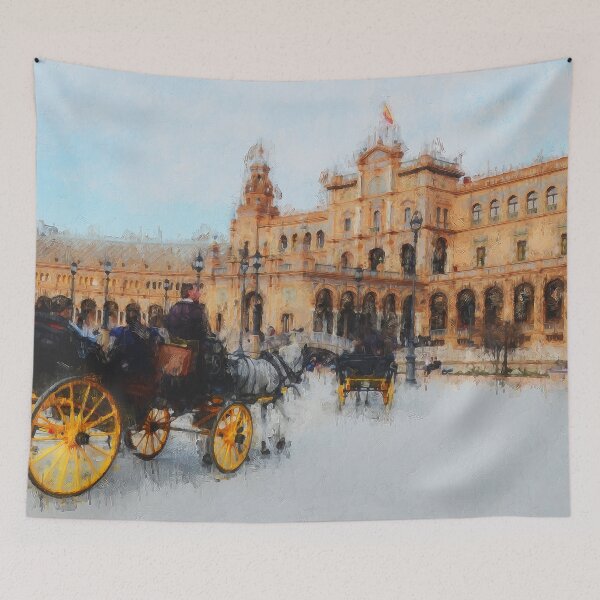 Item preview, Plaza de Espana, Seville designed and sold by AM FineArtPrints.