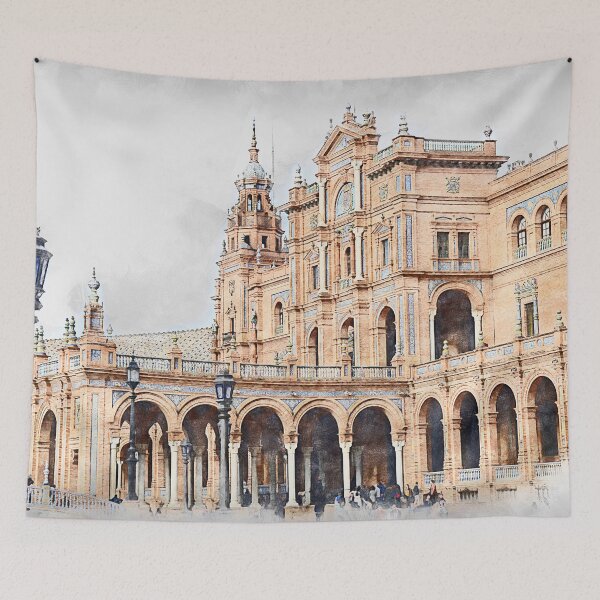 Item preview, Plaza de Espana, Seville designed and sold by AM FineArtPrints.