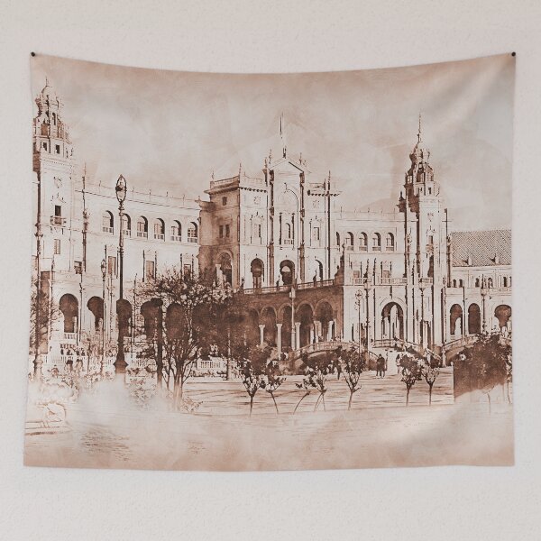 Item preview, Plaza de Espana, Seville designed and sold by AM FineArtPrints.