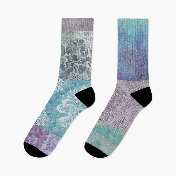 Item preview, Vintage Kilim Patchwork teal purle designed and sold by Delinda Graphic Studio.