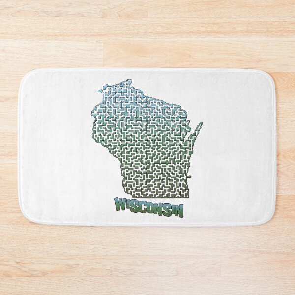 Item preview, Wisconsin State Outline Maze & Labyrinth designed and sold by gorff.
