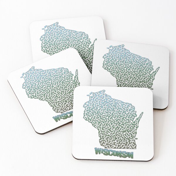 Item preview, Wisconsin State Outline Maze & Labyrinth designed and sold by gorff.