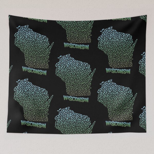 Item preview, Wisconsin State Outline Maze & Labyrinth designed and sold by gorff.