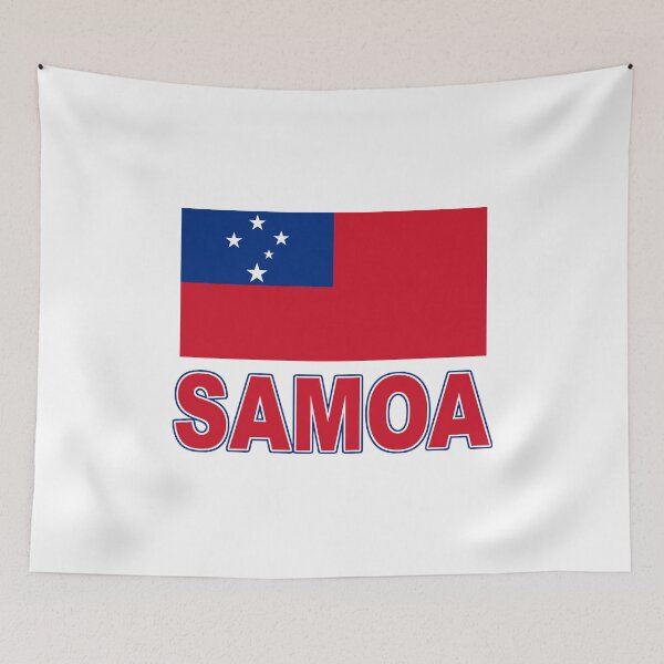 Aperçu de l'œuvre The Pride of Samoa - Samoan National Flag Design créée et vendue par Chunga.