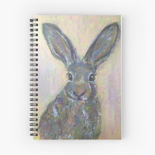 Item preview, Colourful Hare Peach background designed and sold by Merlinsmates.