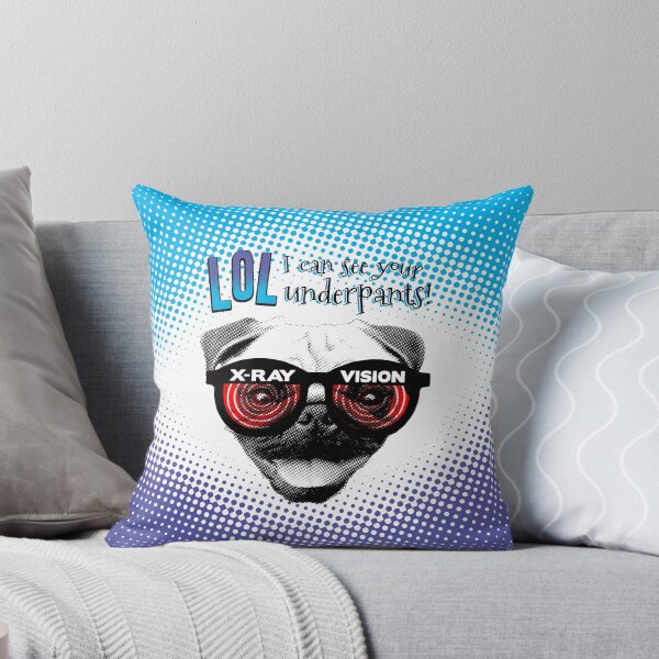 Item preview, X-Ray Vision Pug- LOL I can see your underpants designed and sold by AricHutfles.